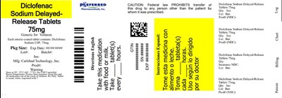 Diclofenac Sodium Delayed-release Tablets 75mg (Dcs 50 mg 60 Count)